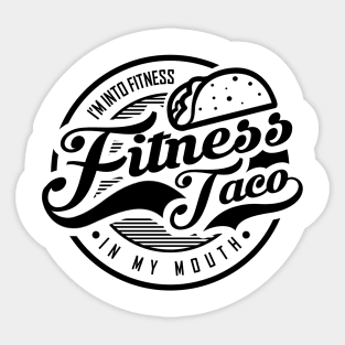 'Fitness Taco Gym' Witty Food Nacho Gift Sticker